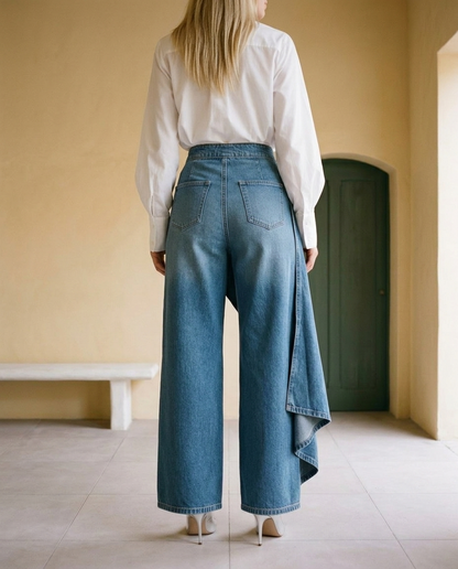 Rebia | High-Waisted Wide-Leg Pants