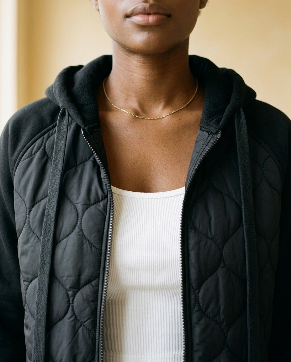 Aris | Quilted Hooded Jacket