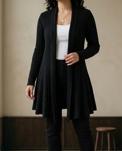 Ximenea | Ribbed Open-Front Cardigan