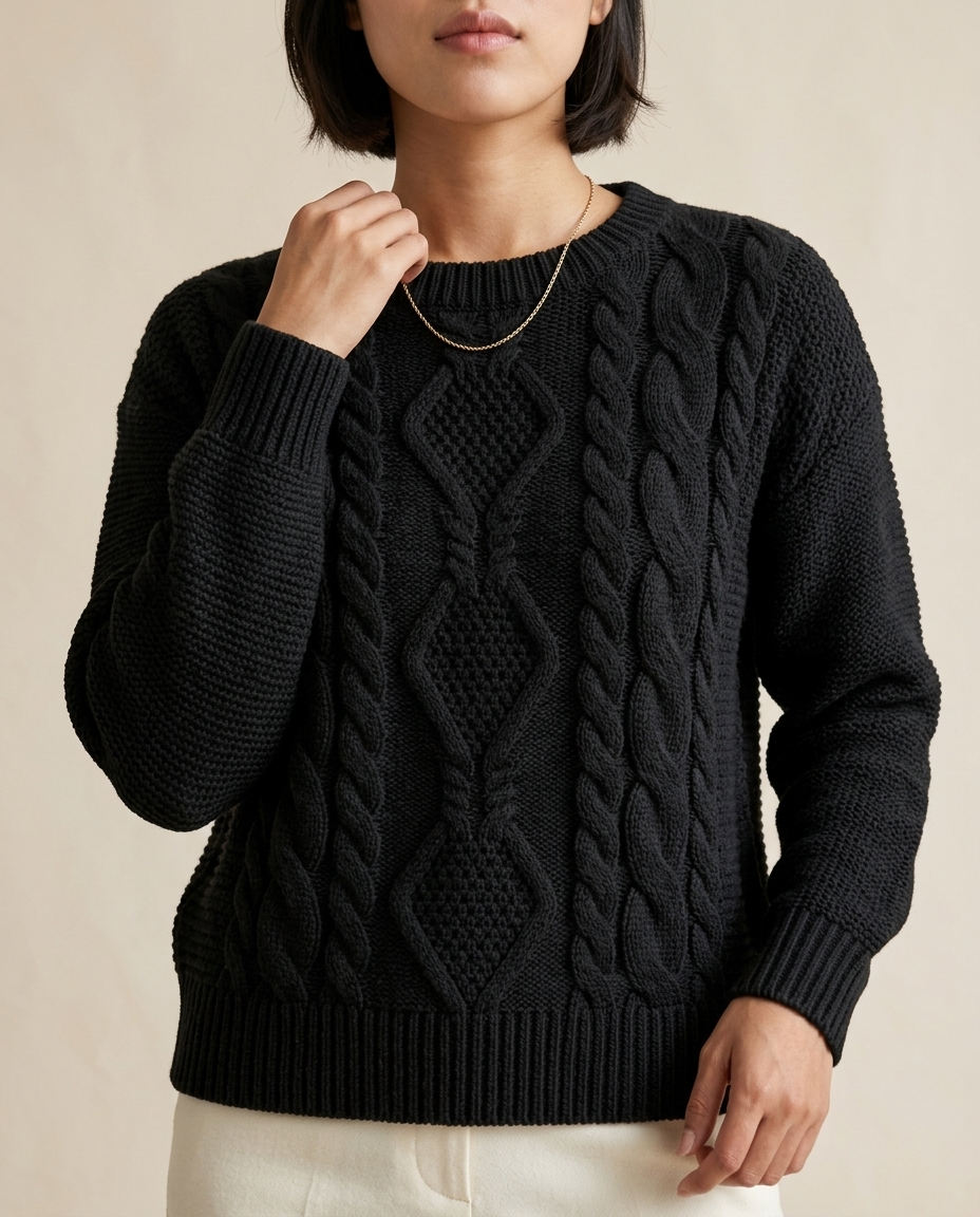 Metta | Chunky Cable-Knit Sweater