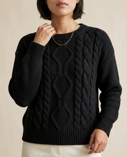 Metta | Chunky Cable-Knit Sweater