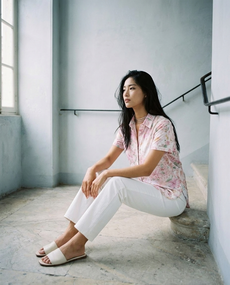 Tovis | Floral Button-Front Blouse
