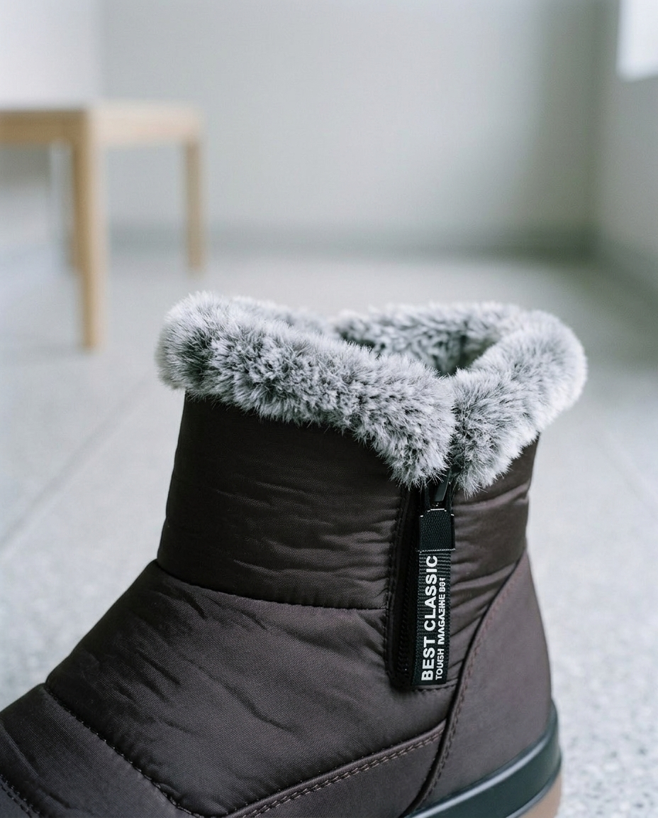 Miniel | Plush Slip-On Snow Boots