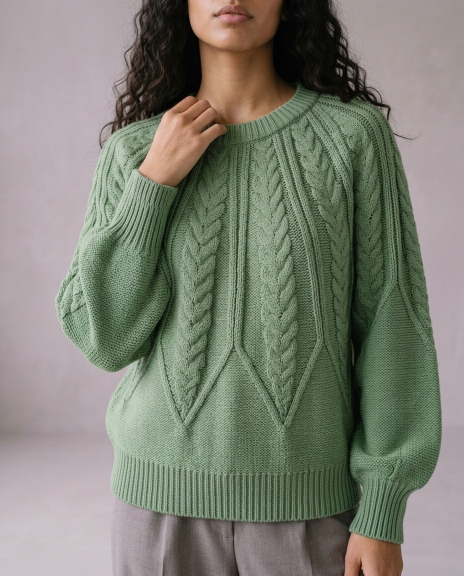 Cova | Cable-Knit Round-Neck Sweater
