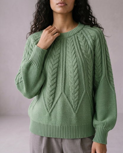 Cova | Cable-Knit Round-Neck Sweater