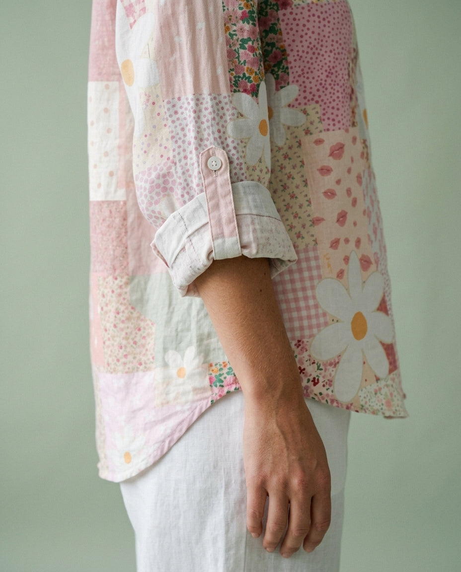 Ranya | Floral Button-Front Blouse