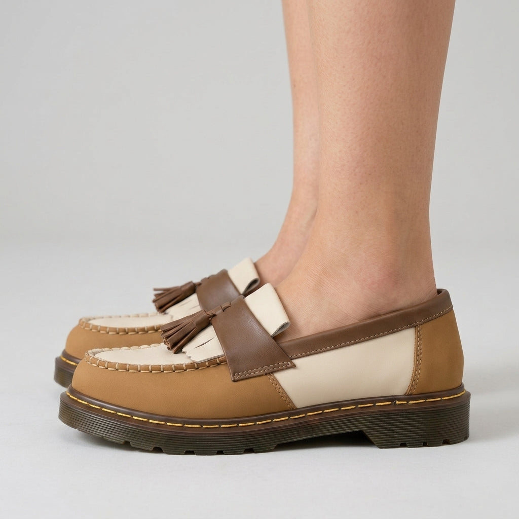 Ava | Leather Tassel Slip-On Loafer