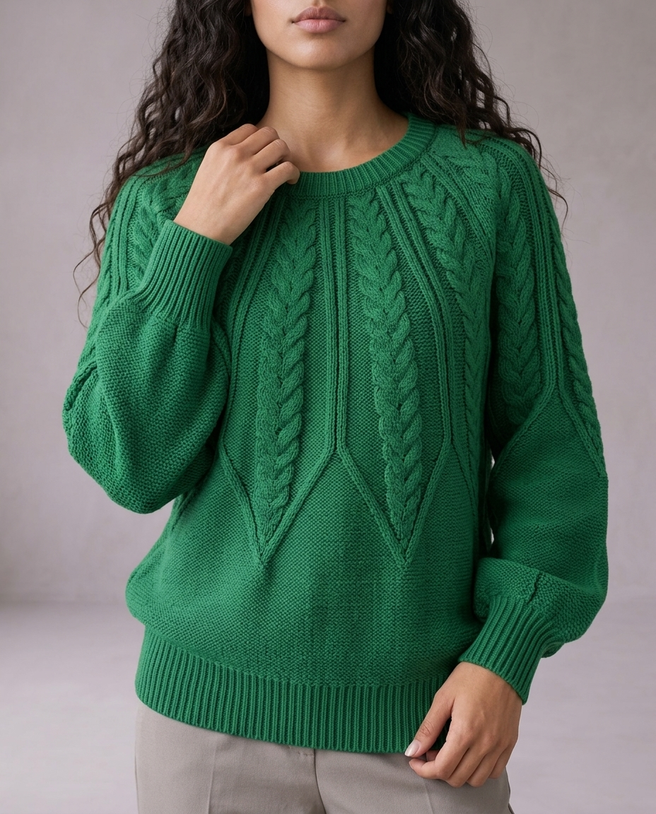 Cova | Cable-Knit Round-Neck Sweater