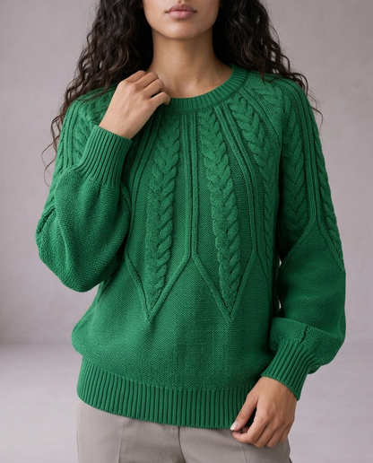 Cova | Cable-Knit Round-Neck Sweater