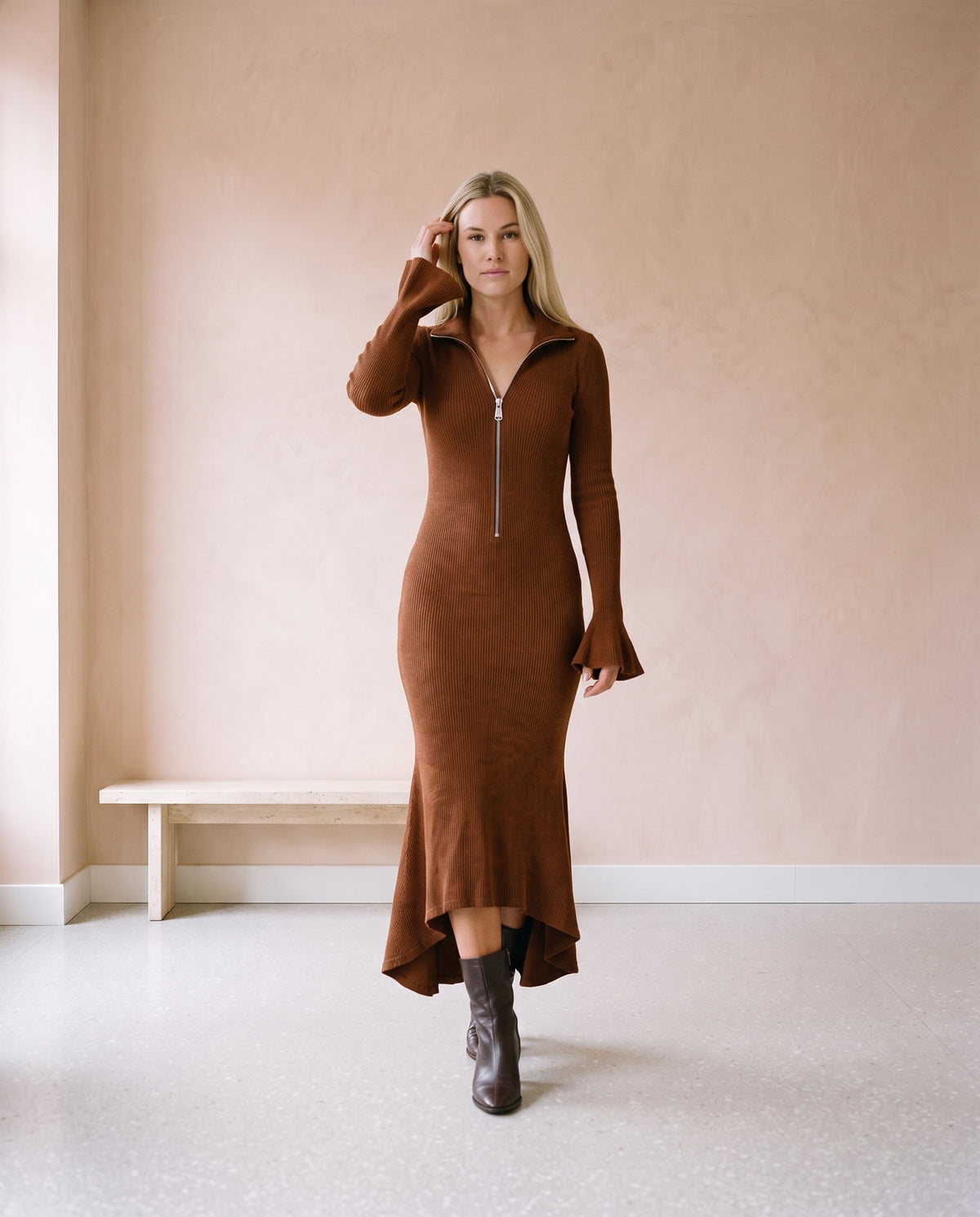 Dovya | Fishtail Maxi Evening Dress