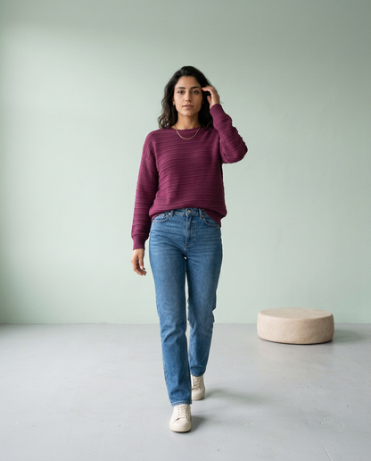 Rosise | V-Back Bow Knit Sweater