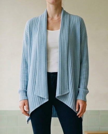 Farya | Open Waterfall Knit Cardigan