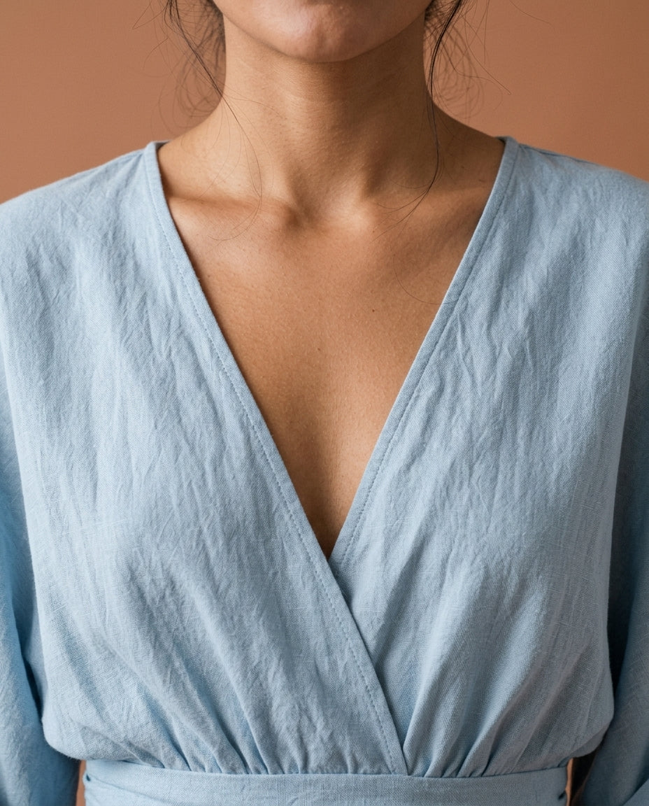 Zarea | Wide Sleeve V-Neck Jumpsuit