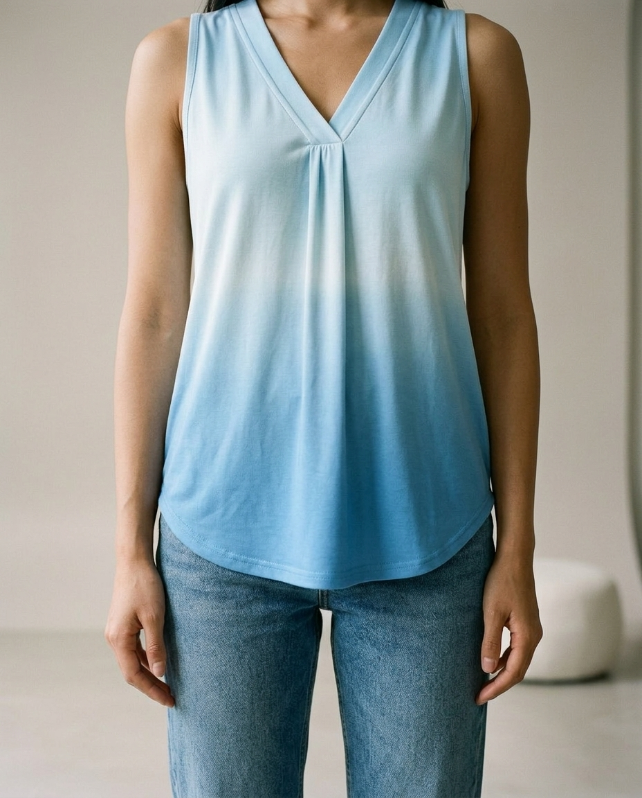 Joanis | Gradient V-Neck Sleeveless Blouse