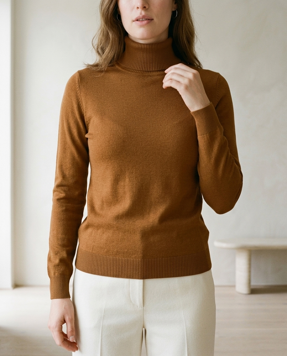 Erina | Fine Knit Turtleneck Sweater