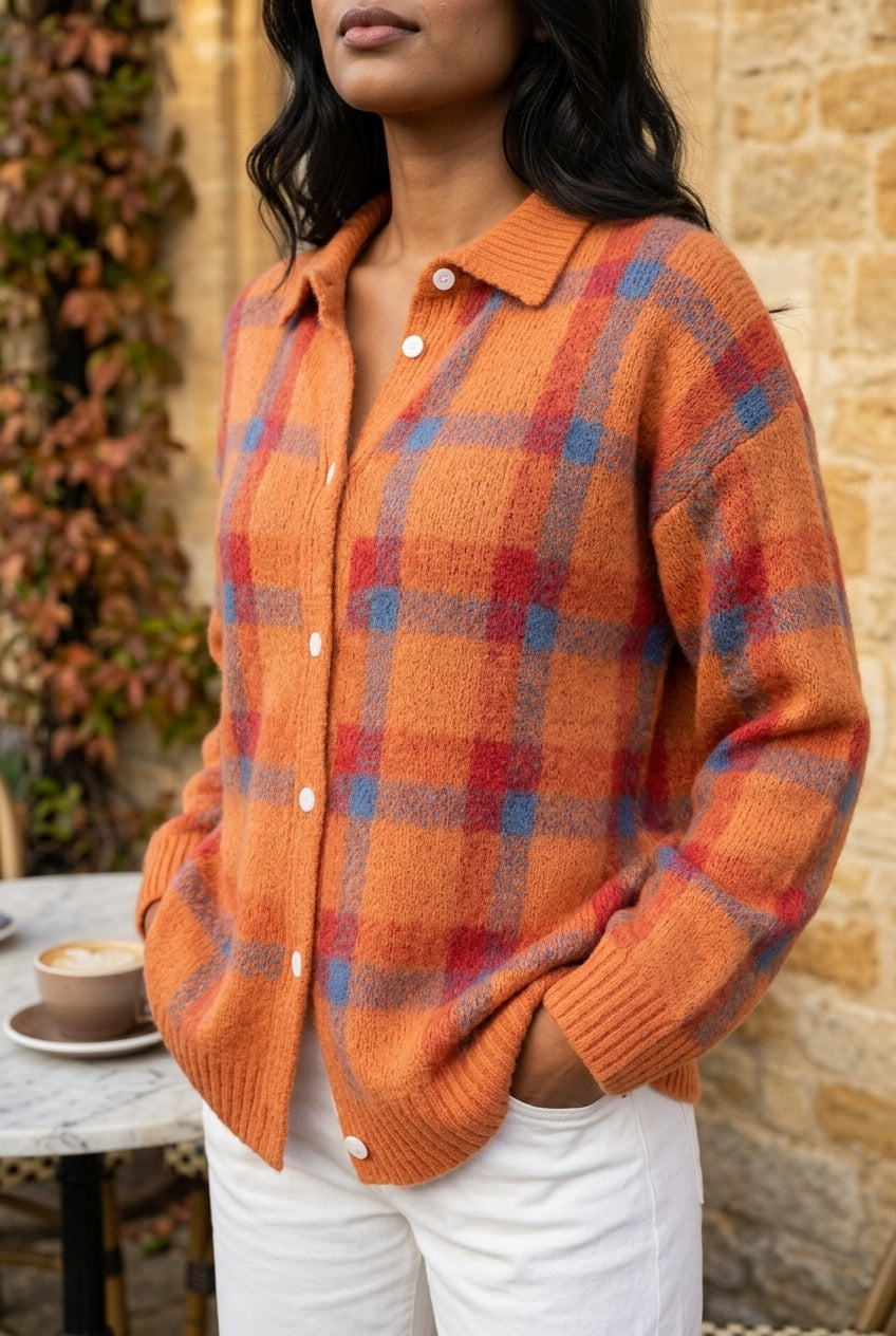 Yonea | Longline Button-Front Cardigan