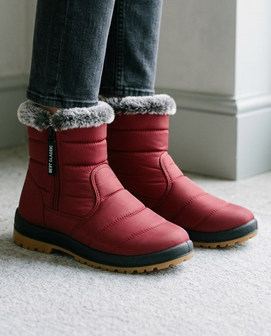 Miniel | Plush Slip-On Snow Boots
