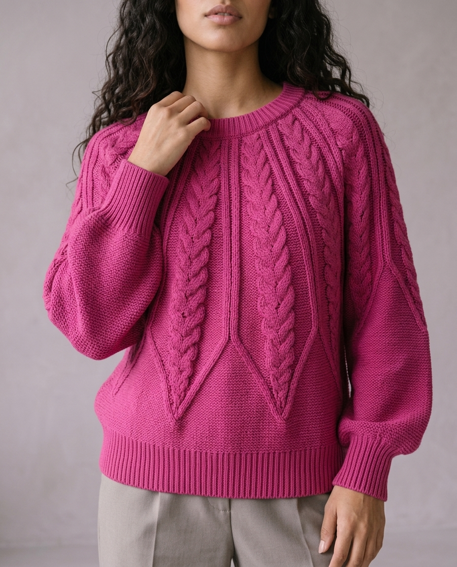 Cova | Cable-Knit Round-Neck Sweater