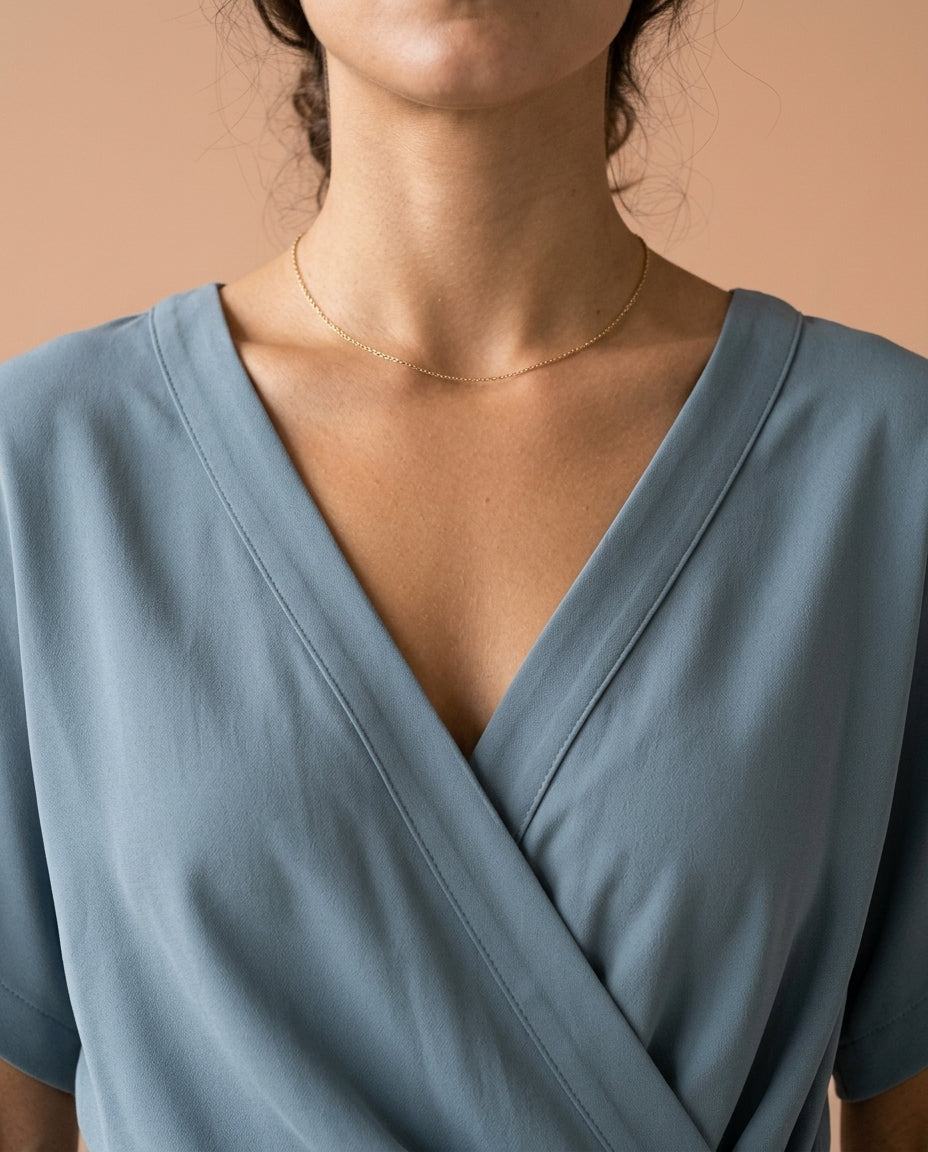 Hania | Draped Wide-Leg Jumpsuit