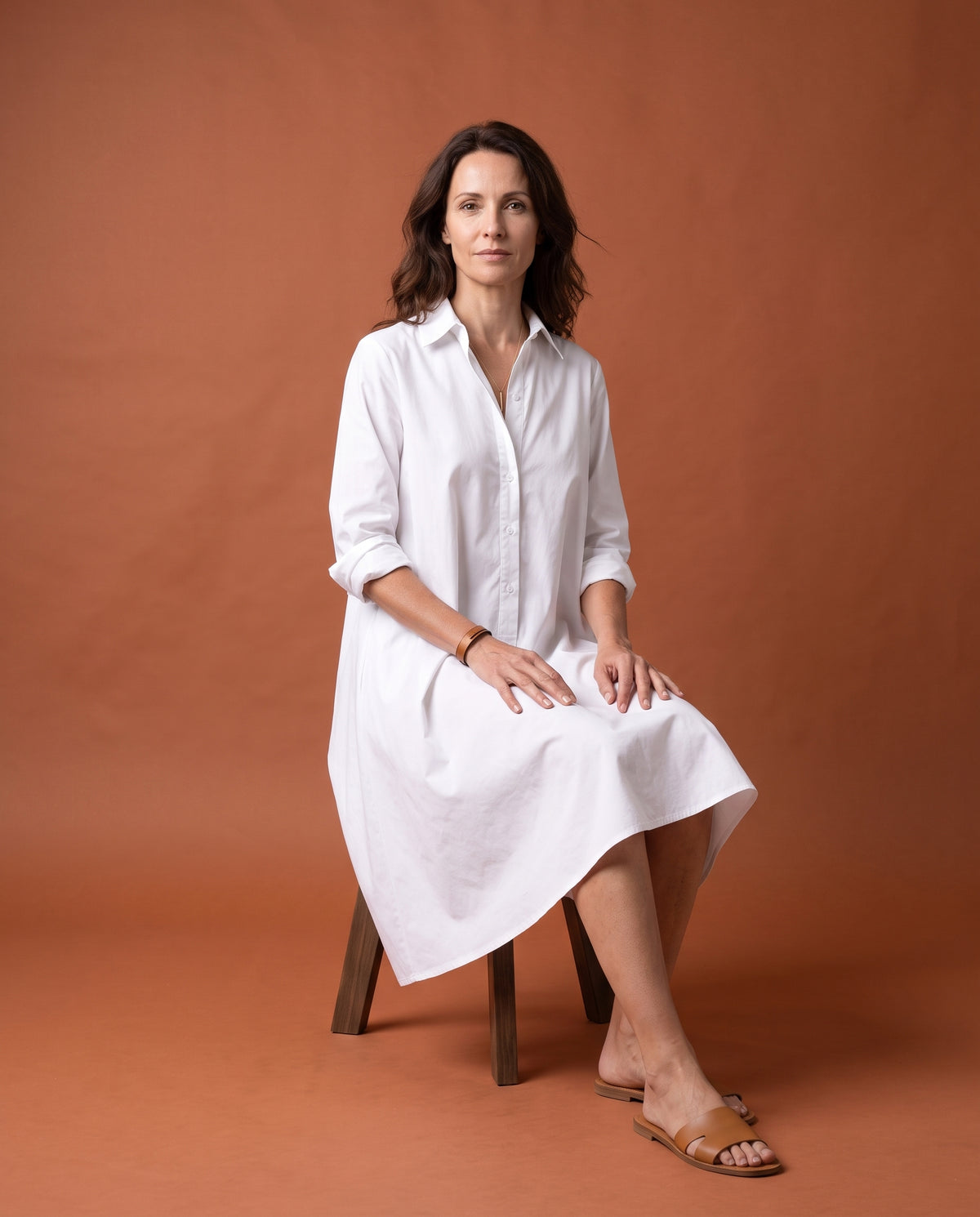 Meretis | Long Sleeve Shirt Dress