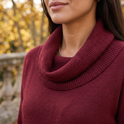Zitiel | Cowl Neck Tunic Sweater