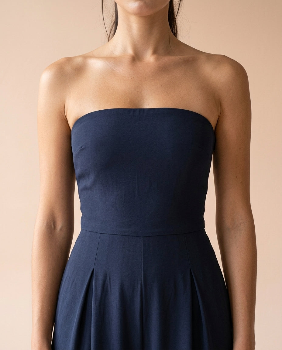 Odine | Strapless Wide-Leg Jumpsuit