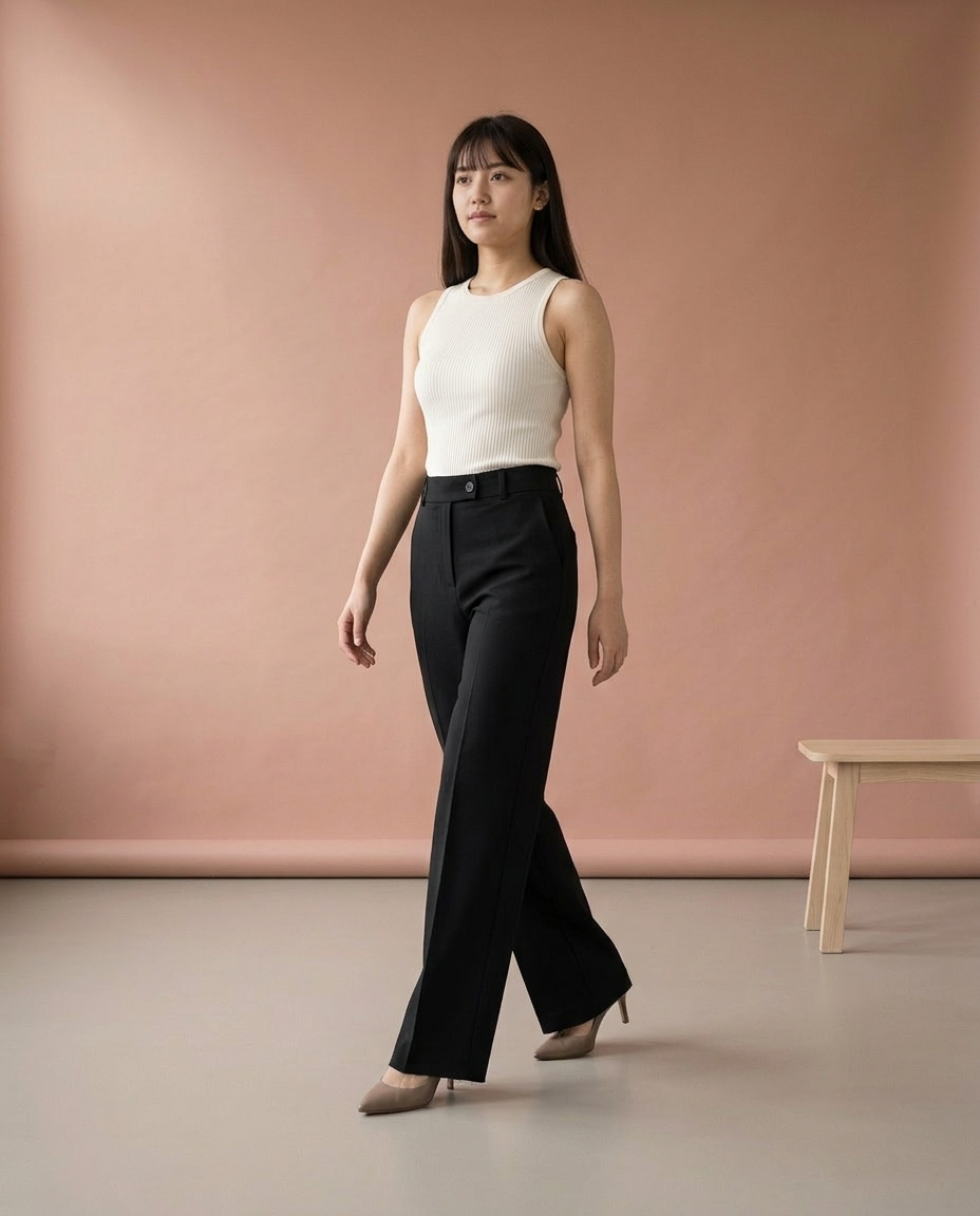 Unise | Tailored Wide-Leg Trousers