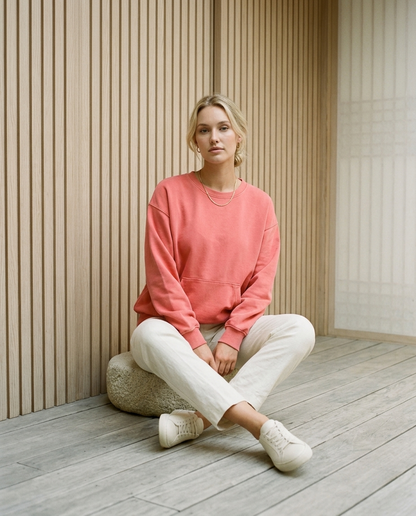 Amine | Oversized Kangaroo Pocket Sweatshirt