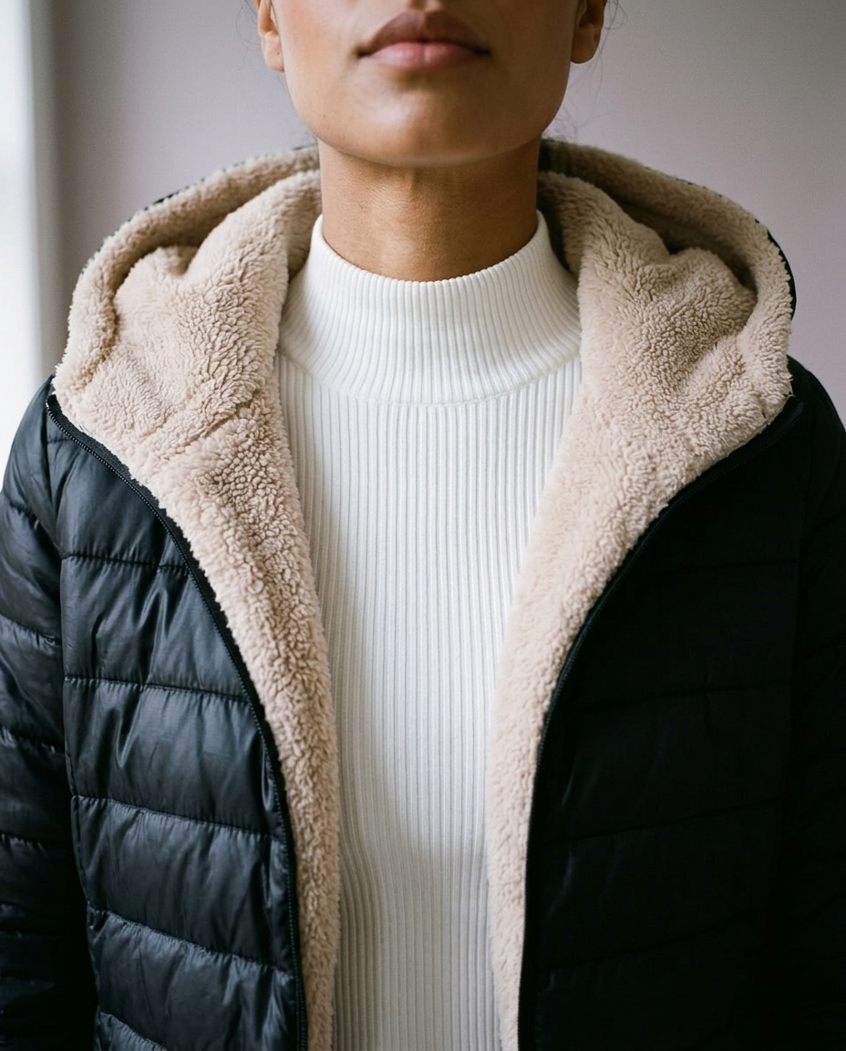Verise | Quilted Longline Hooded Coat