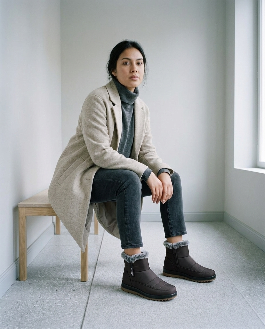 Miniel | Plush Slip-On Snow Boots