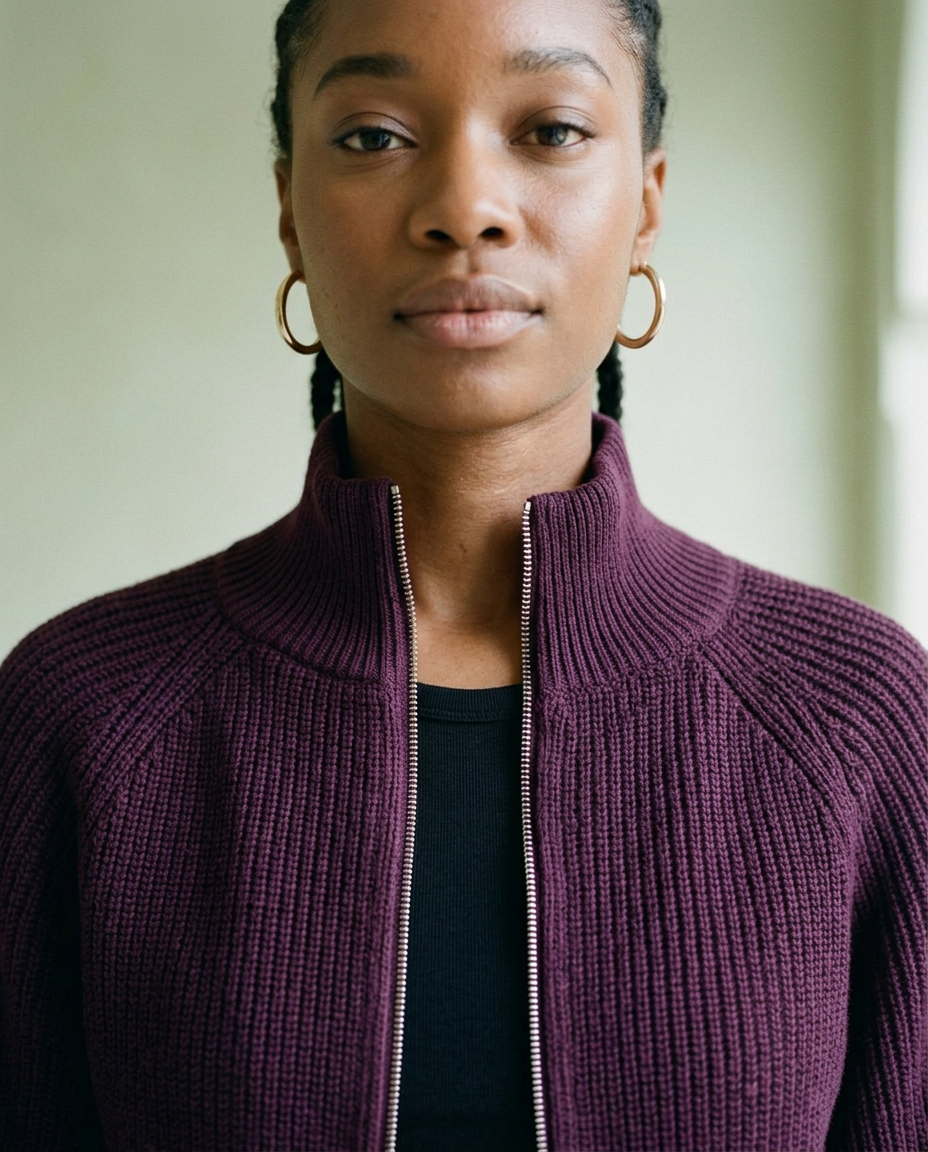 Tarise | Cropped Zip-Up Cardigan