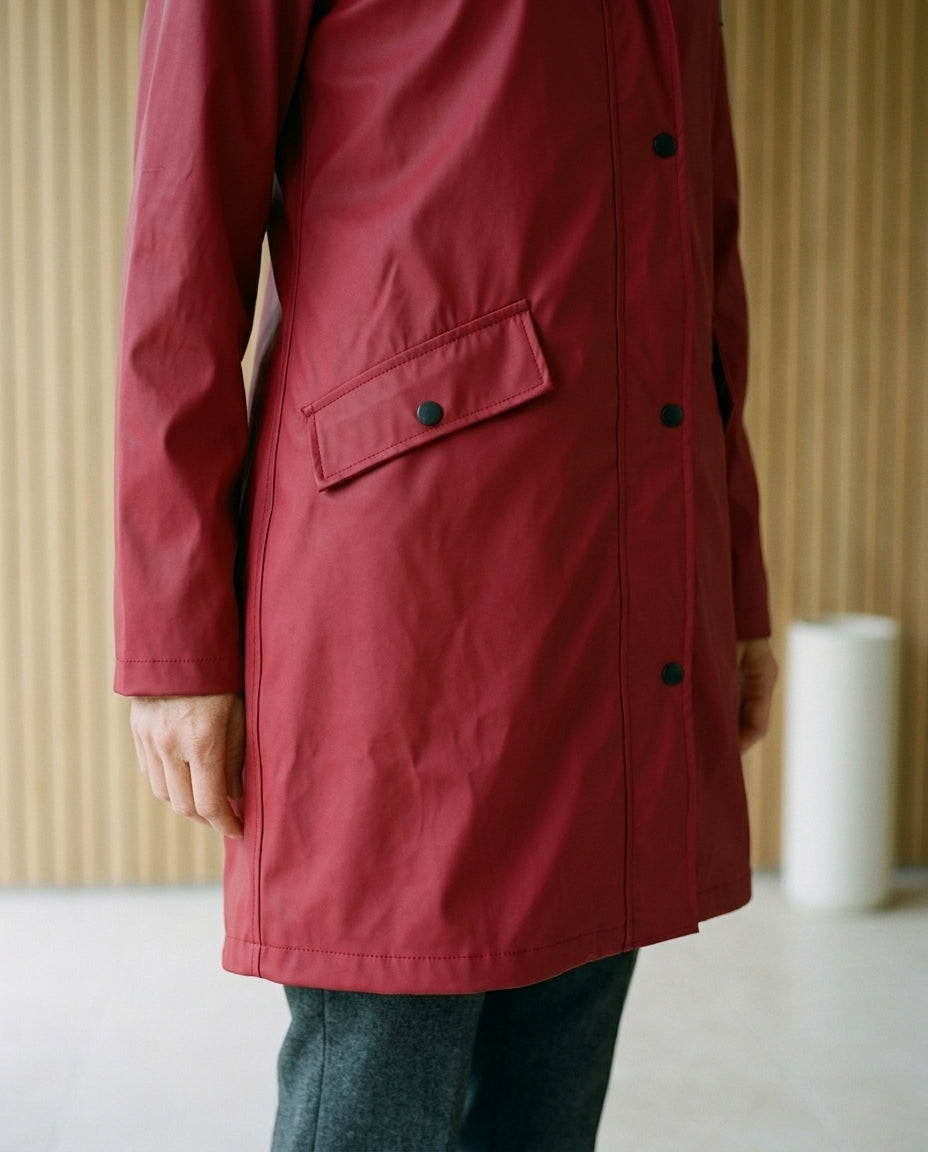 Lilya | Hooded Longline Raincoat