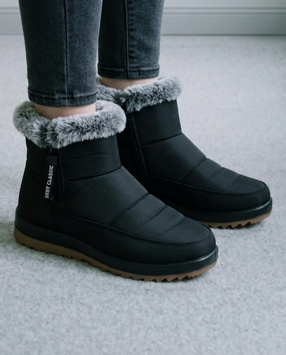 Miniel | Plush Slip-On Snow Boots