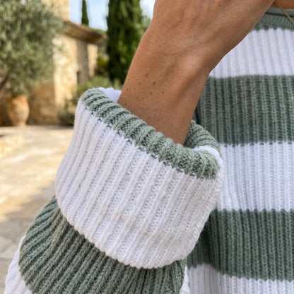Anelle | Relaxed Ribbed Striped Sweater