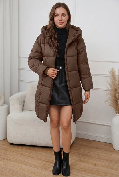 Dortya | Hooded Longline Puffer Coat