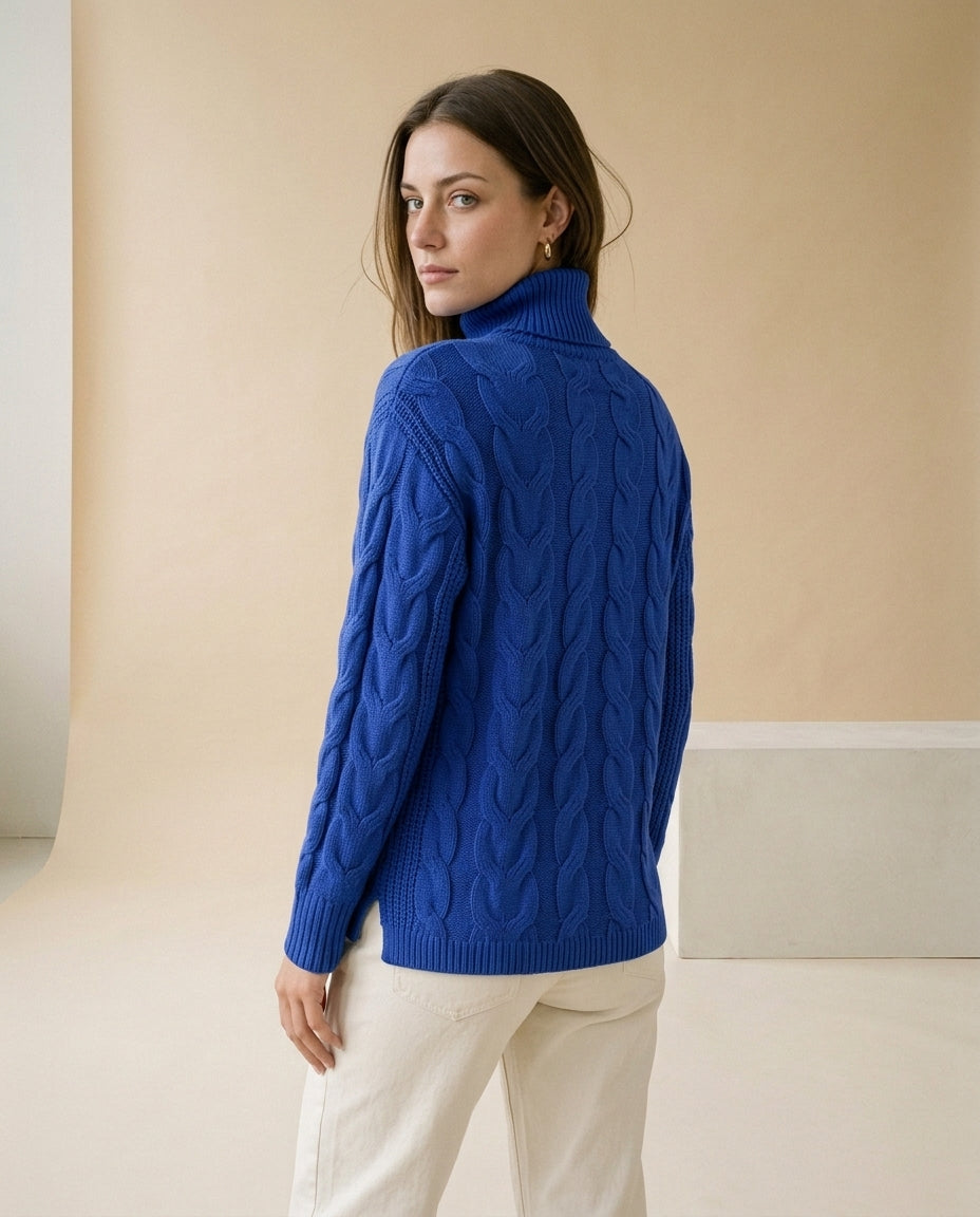 Halise | Cable Knit Turtleneck Sweater