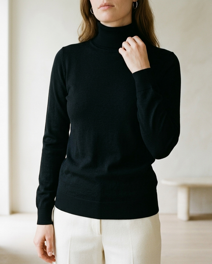 Erina | Fine Knit Turtleneck Sweater