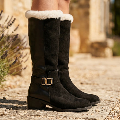 Selis | Fleece-Lined Knee-High Boots