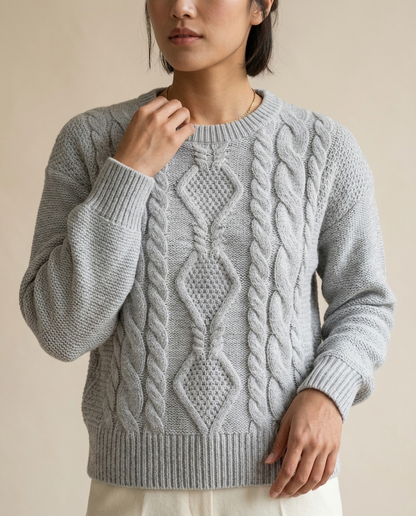 Metta | Chunky Cable-Knit Sweater