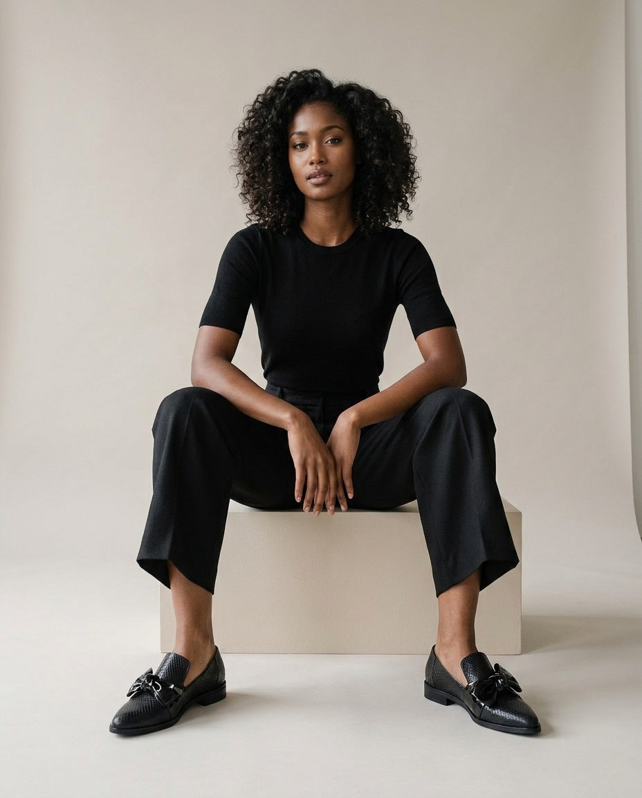 Yukina | Bow-Detail Pointed Loafers