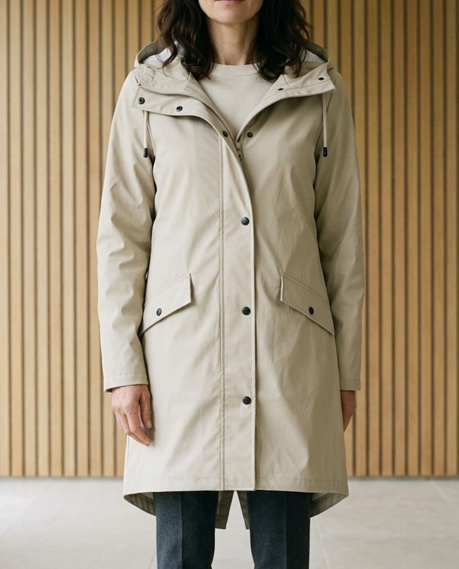 Lilya | Hooded Longline Raincoat