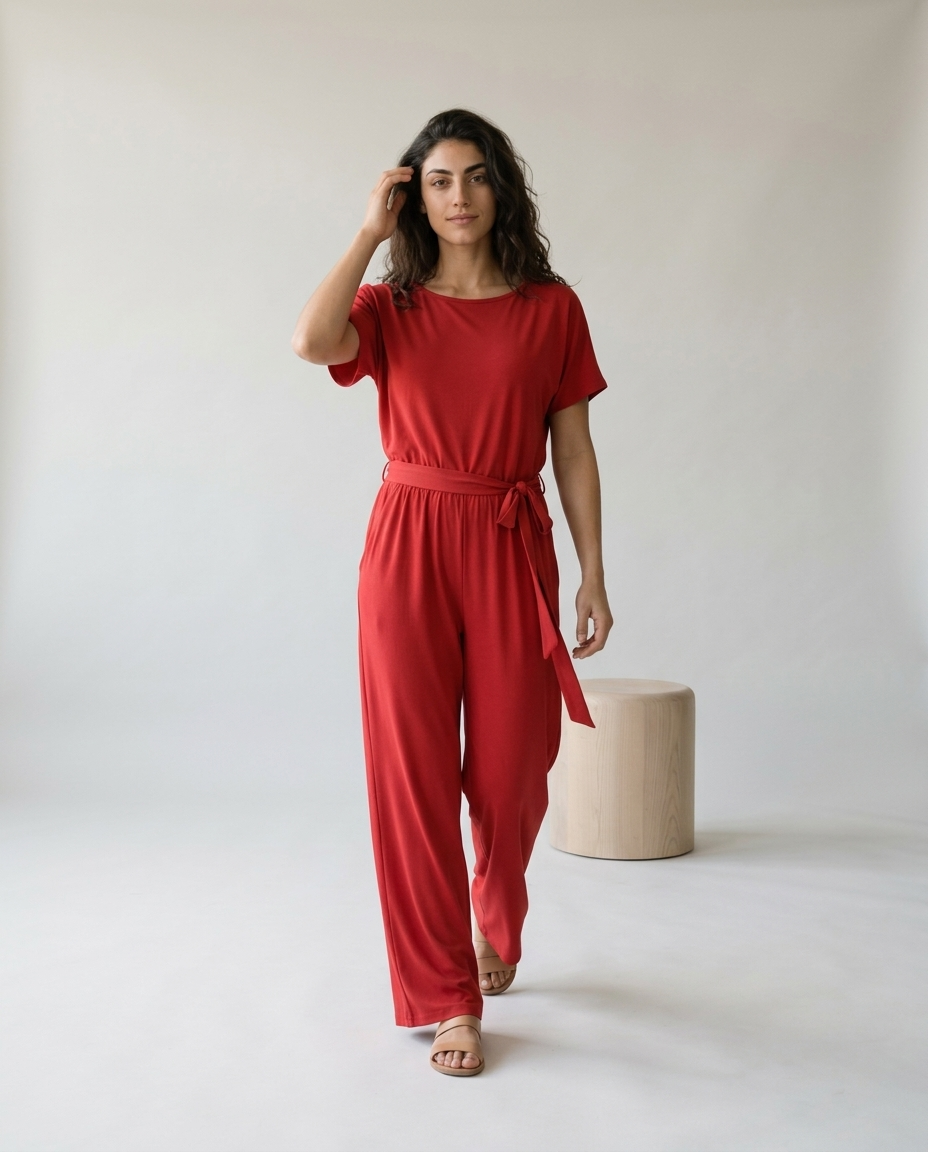 Brina | Relaxed Tie-Waist Jumpsuit