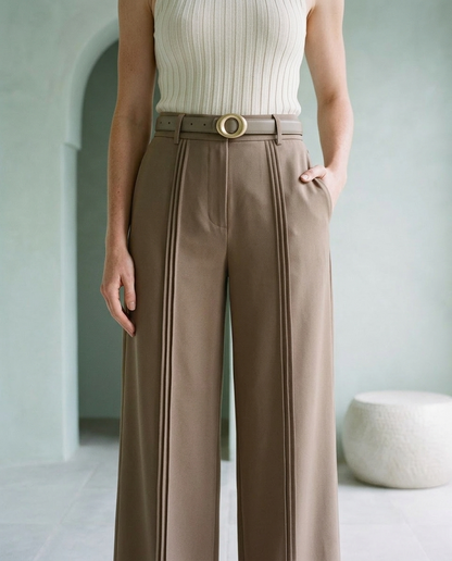 Emiel | Pleated Wide-Leg Trousers