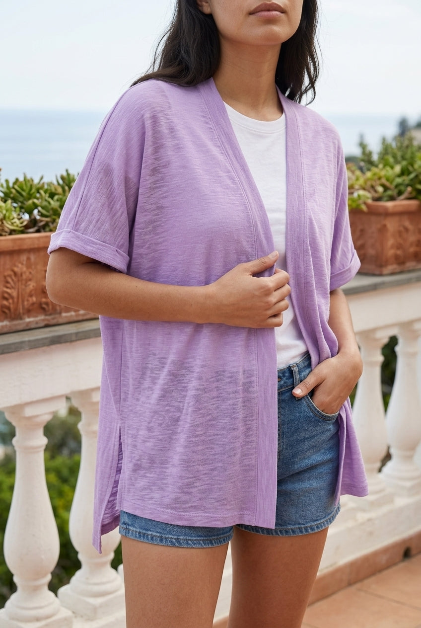 Lonis | Open-Front Knit Cardigan