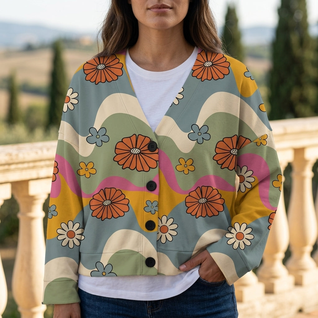 Ovya | Floral Button Cardigan