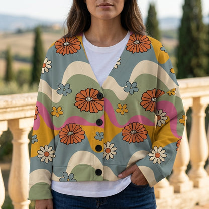 Ovya | Floral Button Cardigan