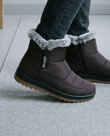 Miniel | Plush Slip-On Snow Boots