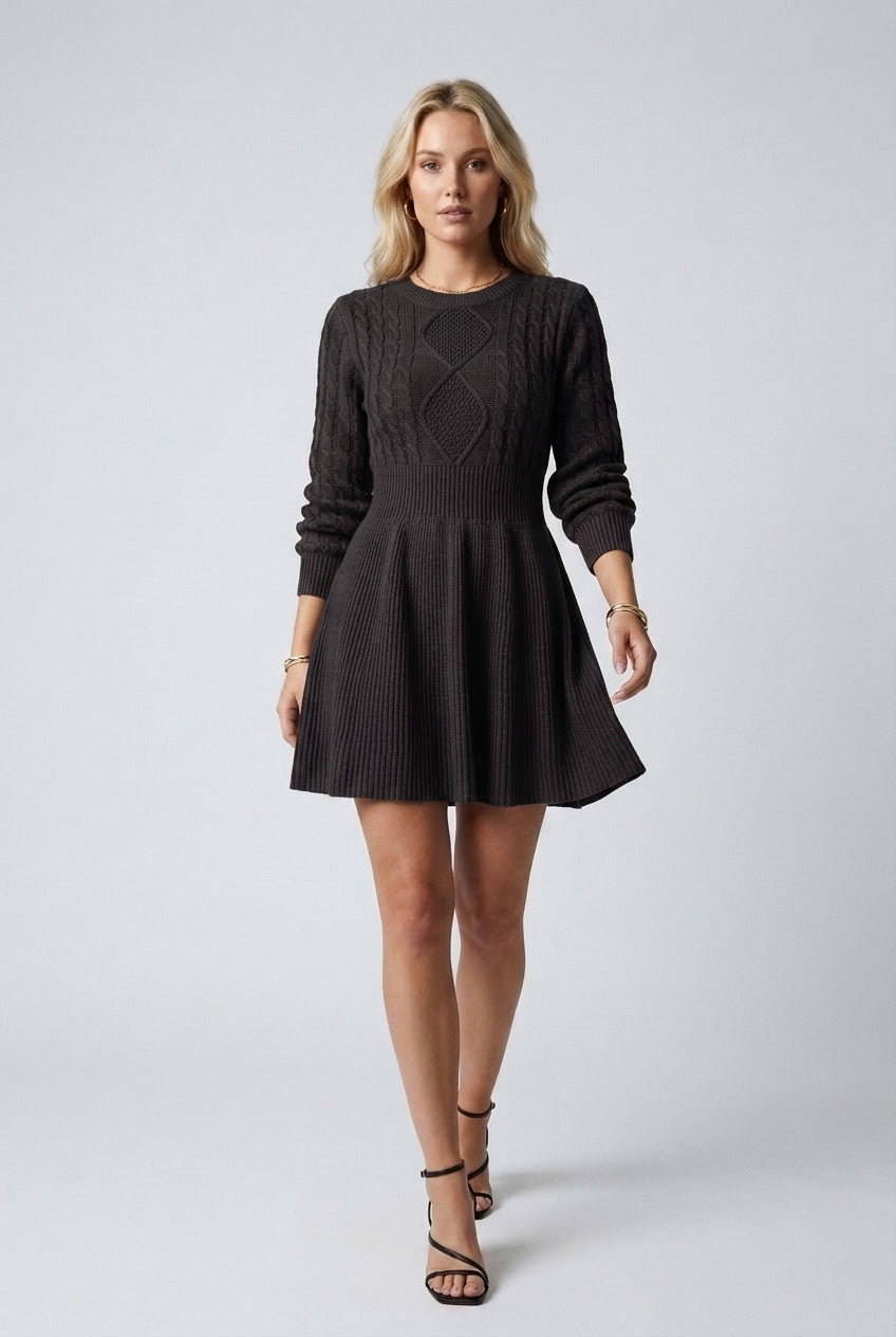 Isette | Cable-Knit Sweater Dress