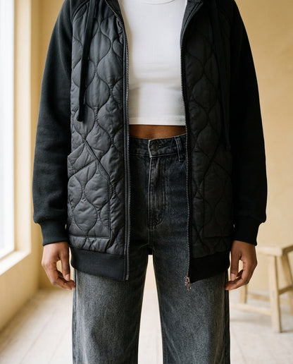 Aris | Quilted Hooded Jacket