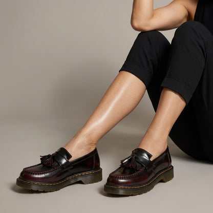 Ava | Leather Tassel Slip-On Loafer